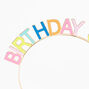 Birthday Girl Rainbow Headband - Gold,