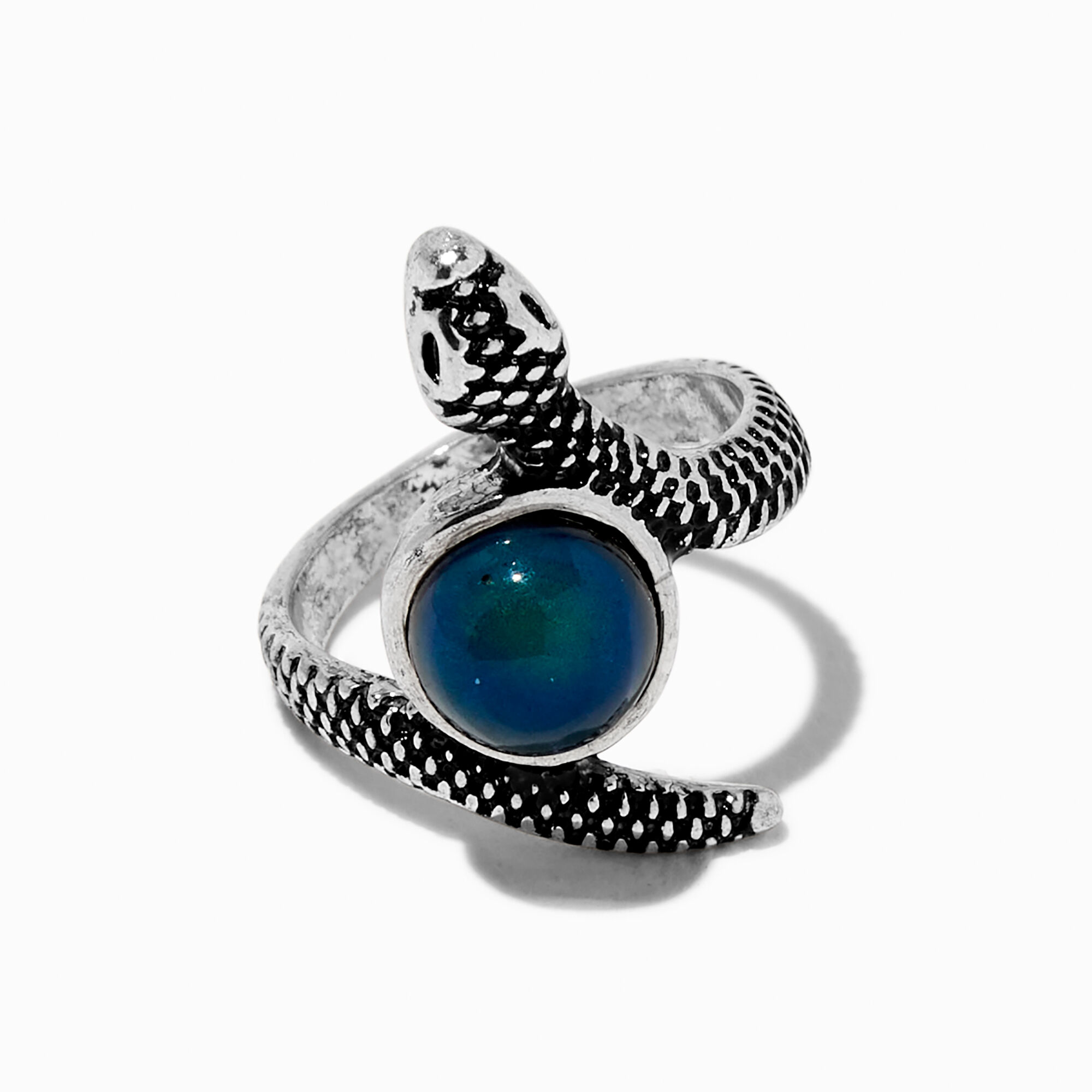 Silver-tone Snake Mood Ring,