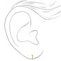 C LUXE by Claire&#39;s 18kt Gold Plated Cubic Zirconia Mixed Earrings - 3 Pack,