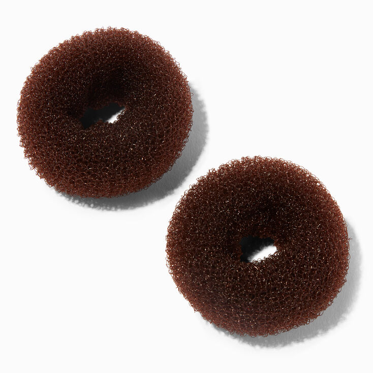 Brown Mini Hair Donuts -2 Pack,