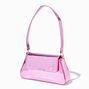 Mirrored Pink Baguette Shoulder Bag,