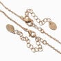 Colliers &agrave; pendentif c&oelig;ur en d&eacute;grad&eacute; rose best friends - Lot de 3,