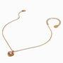 Claire&#39;s Club Pink Heart Gold-tone Necklace,