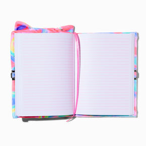 Tie Dye Cat Hoodie Alien Lock Diary,