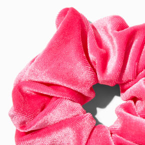 Hot Pink Medium Velvet Hair Scrunchie,