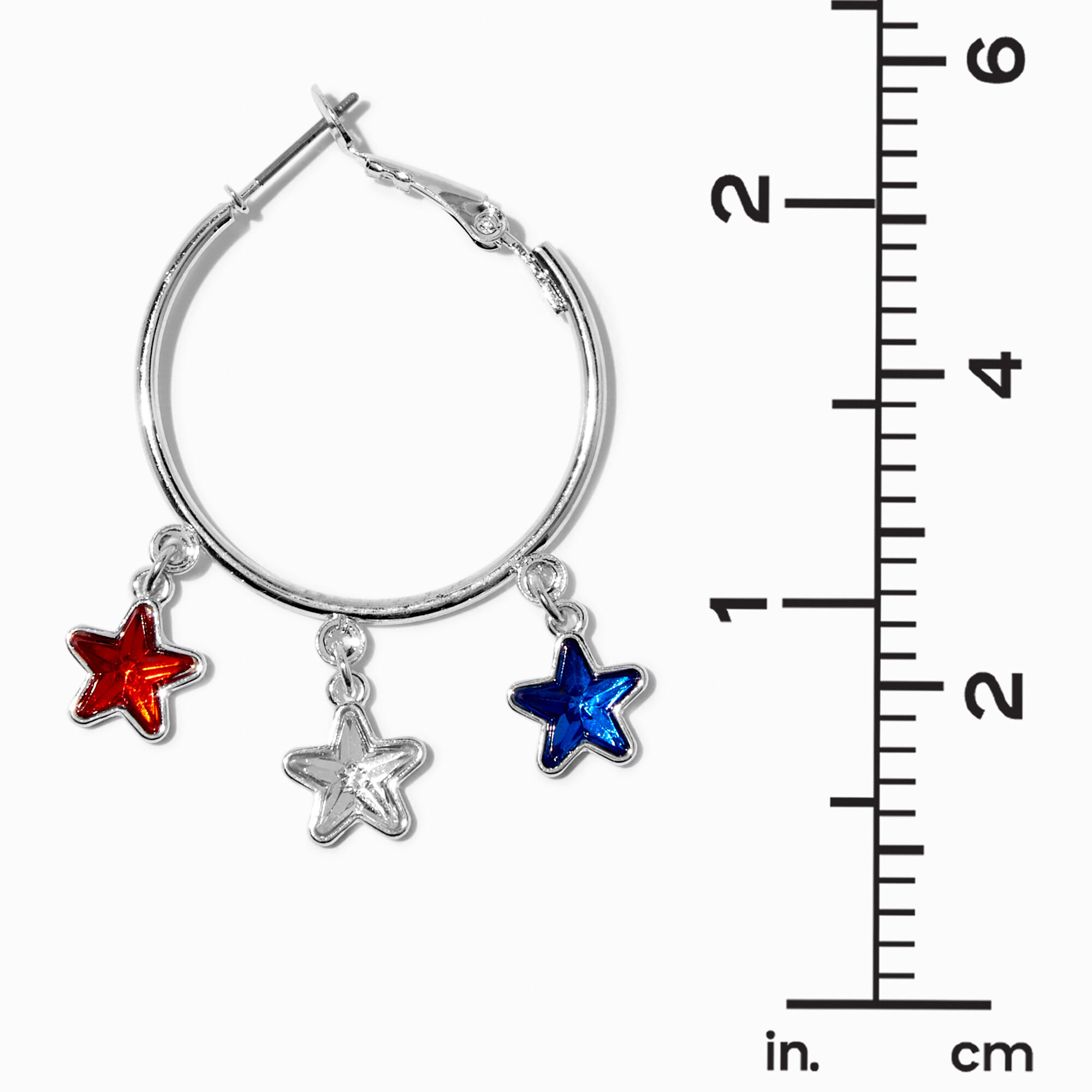 Red, White, & Blue Stars Mixed Earring Set - 3 Pack,