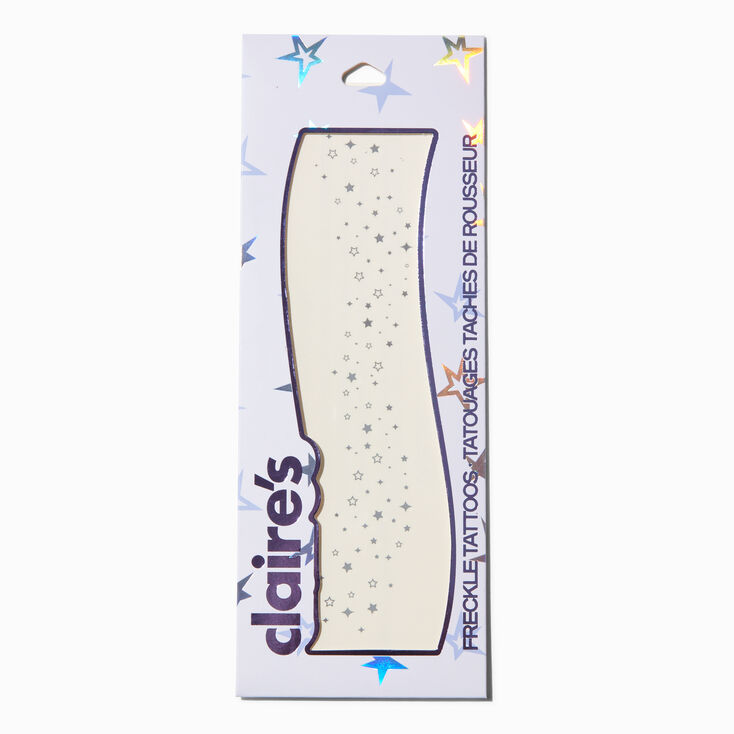 Silver Star Freckle Temporary Tattoos,