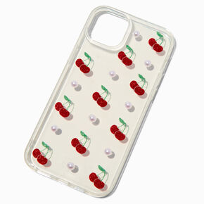 Glitter Cherries &amp; Pearls Phone Case - Fits iPhone&reg; 15 Plus,
