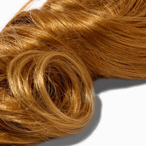 &Eacute;lastique avec cheveux synth&eacute;tiques boucl&eacute;s extra large - Blond caramel,