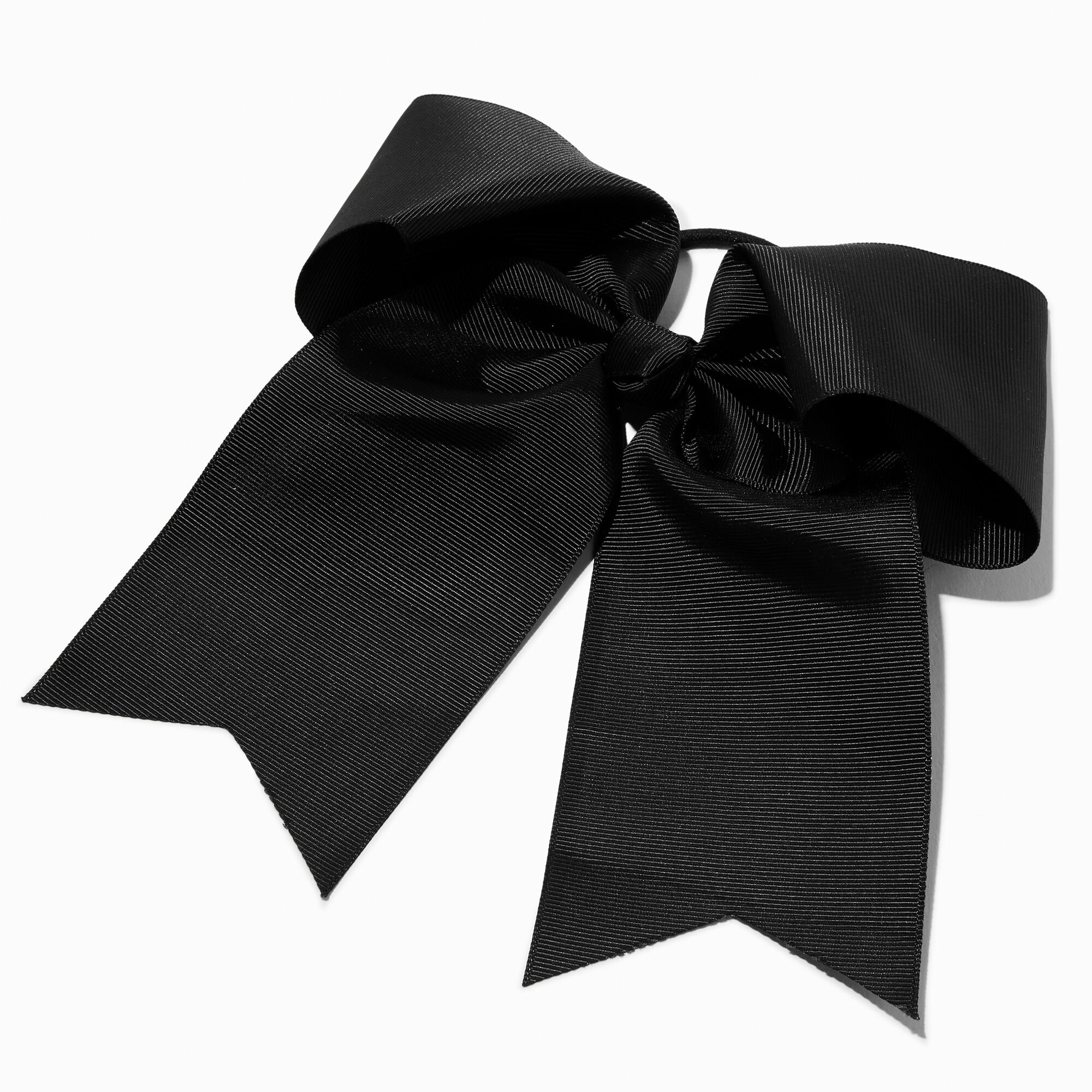 View Claires Large Bow Hair Tie Black information