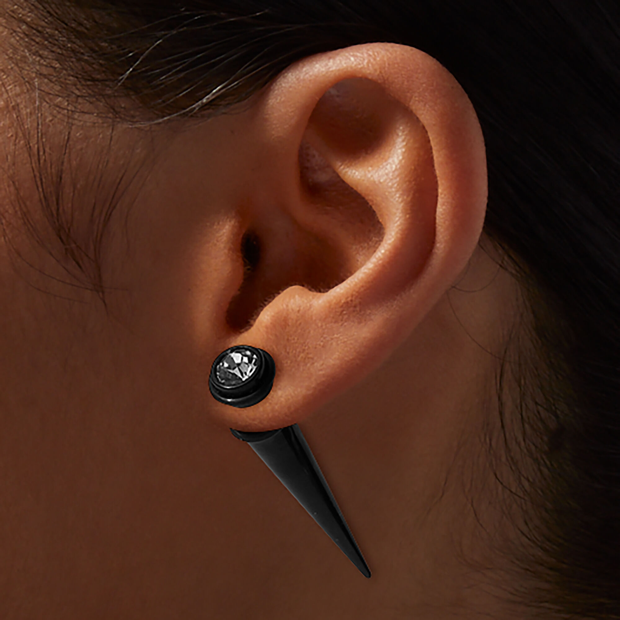 Faux taper earrings sale