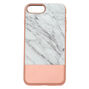 Rose Gold and Marble Protective Phone Case - Fits iPhone 6/7/8,