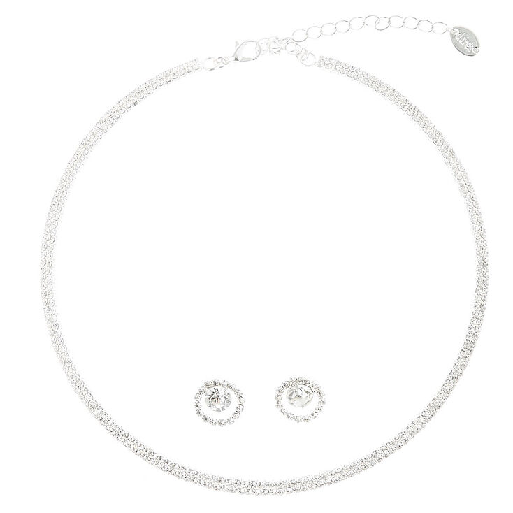 Crystal Choker &amp; Earring Set,