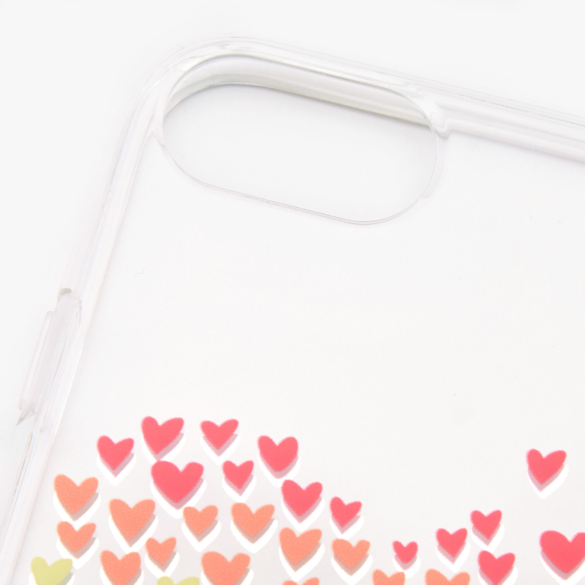 Rainbow Hearts Clear Phone Case - Fits iPhone® 6/7/8/SE,