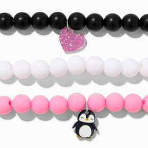 Claire&#39;s Club Penguin Matte Beaded Stretch Bracelets - 3 Pack,
