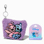 Disney Stitch Claire&#39;s Exclusive BFF Sherpa Coin Purse Keychain,
