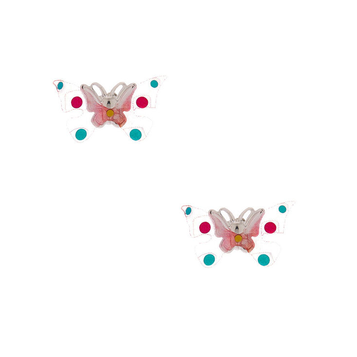 Claire's Clous d'oreille papillon à confettis