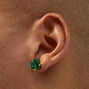 St. Patrick&#39;s Day Glitter Shamrock Stud Earrings,