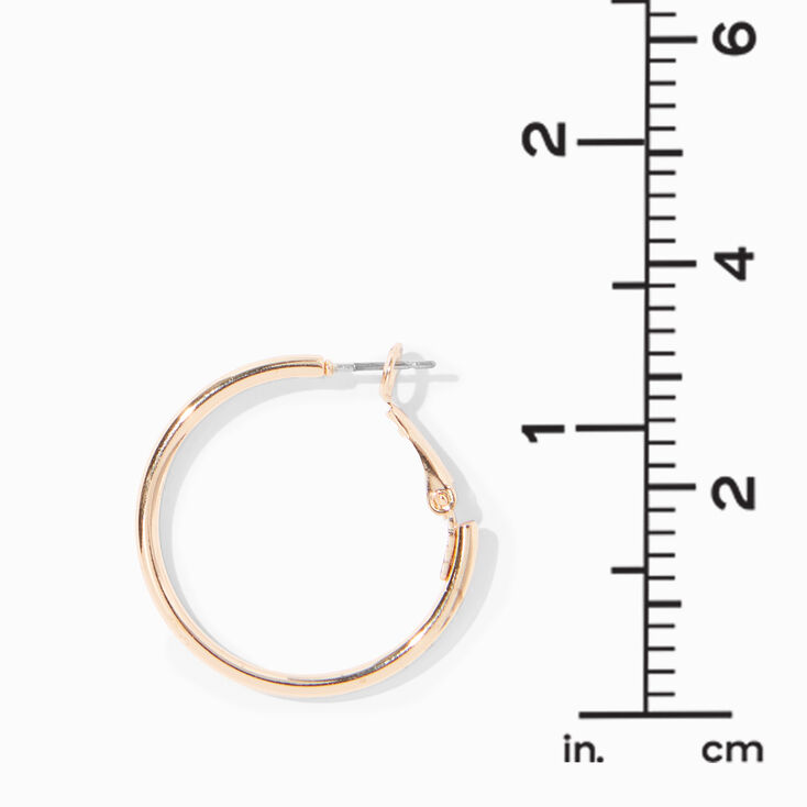 Gold-tone 30mm Hoop Earrings,