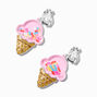 Pendantes &agrave; clip cornet de glace shaker,