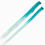 Green Ombr&eacute; Faux Hair Clip In Extensions - 2 Pack,