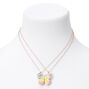 Best Friends Pastel Butterfly Pendant Necklaces - 2 Pack,