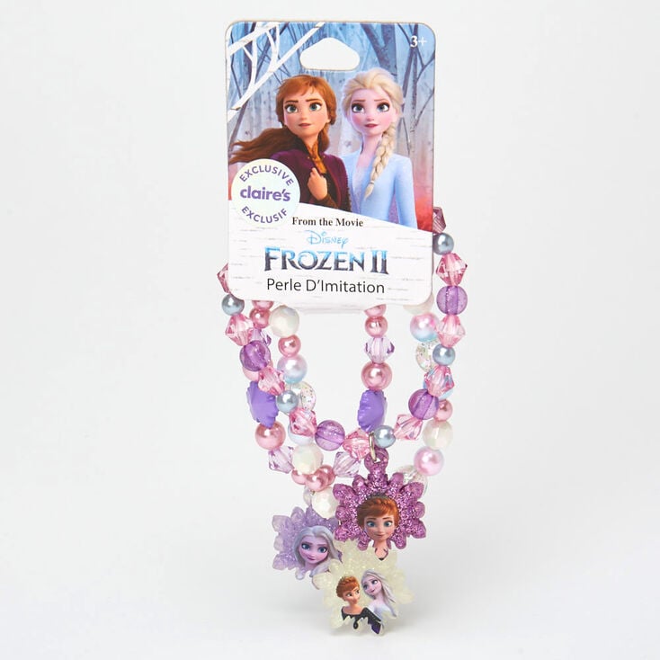 &copy;Disney Frozen 2 Purple Beaded Stretch Bracelets &ndash; 3 Pack,