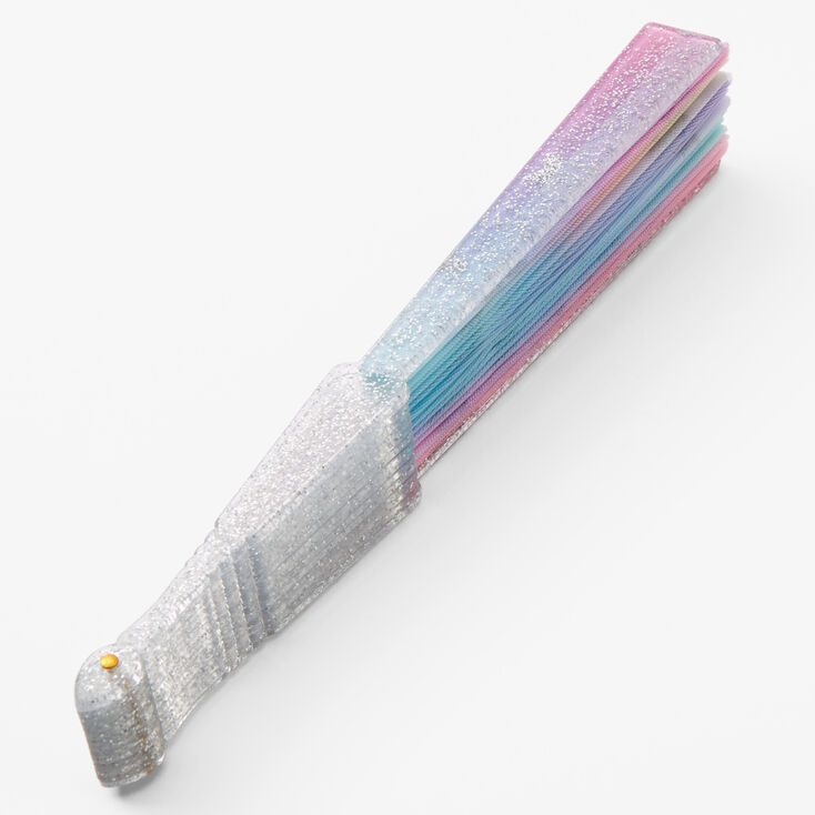 Claire&#39;s Club Tie Dye Star Folding Fan,