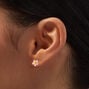 Pink Daisy Stud Earrings,