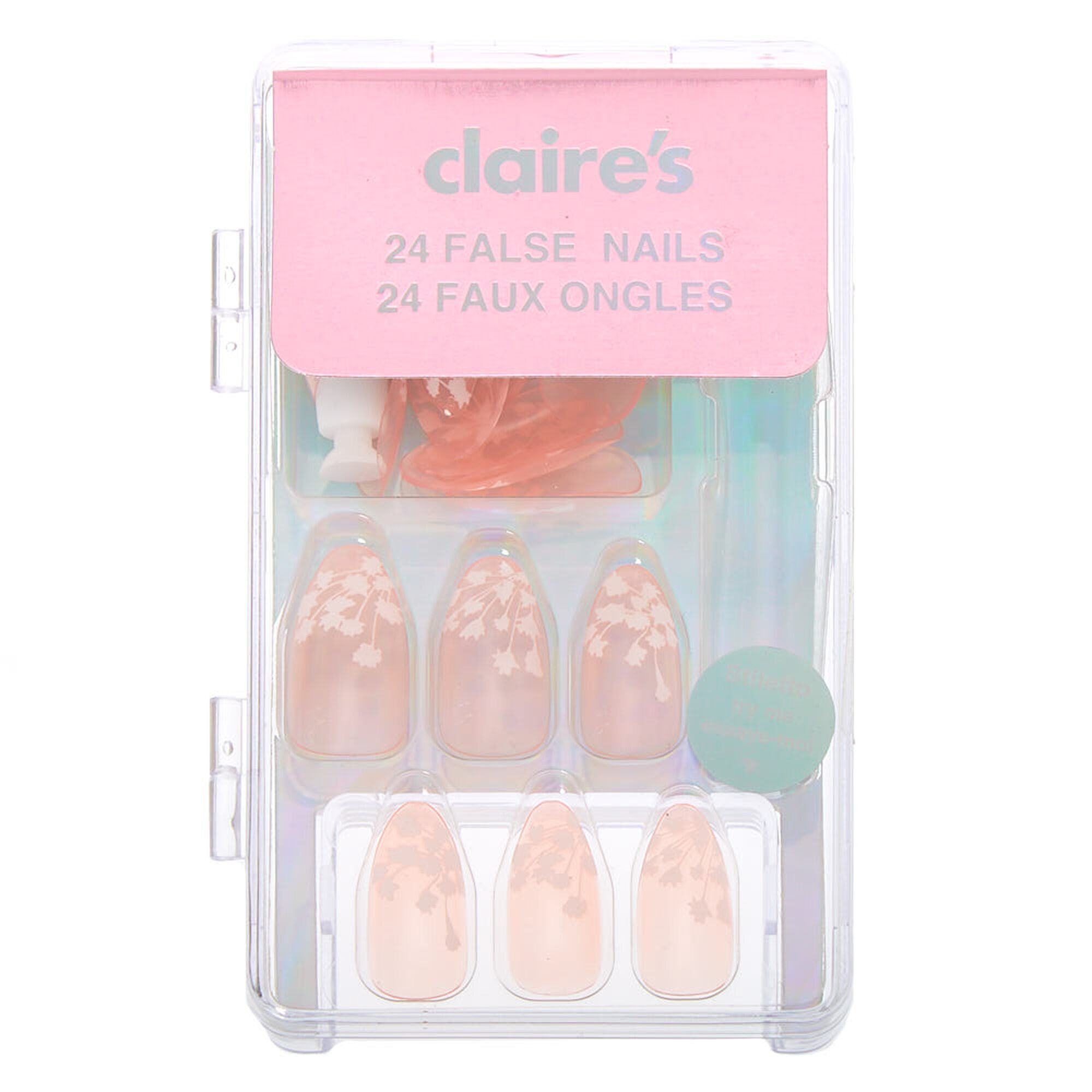 Cherry Blossom Stiletto Faux Nail Set 24 Pack Claire S