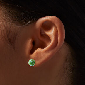 Star Print Ball Stud Earrings - 6 Pack,
