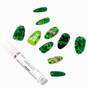 Mountain Dew&reg; Claire&#39;s Exclusive Stiletto Vegan Faux Nail Set - 24 Pack,