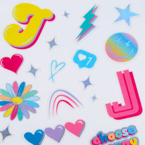 DIY &#39;J&#39; Initial Stickers,