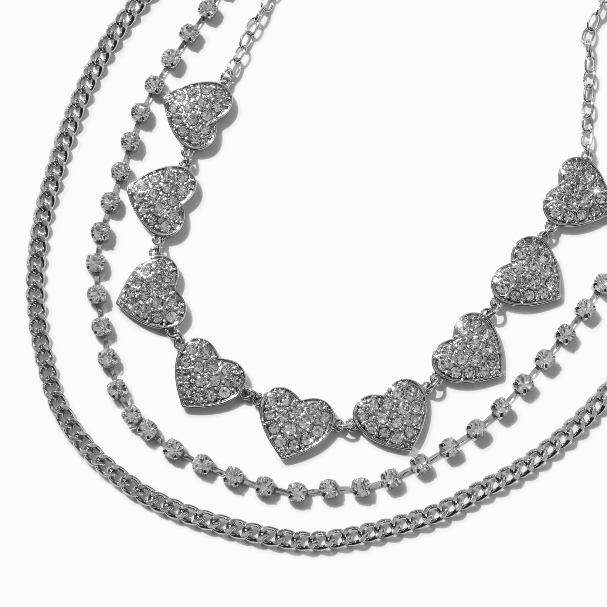 Heart long strand shop necklaces