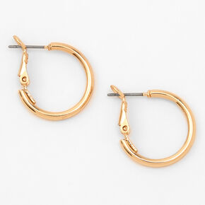 Gold-tone 20mm Tube Hoop Earrings,