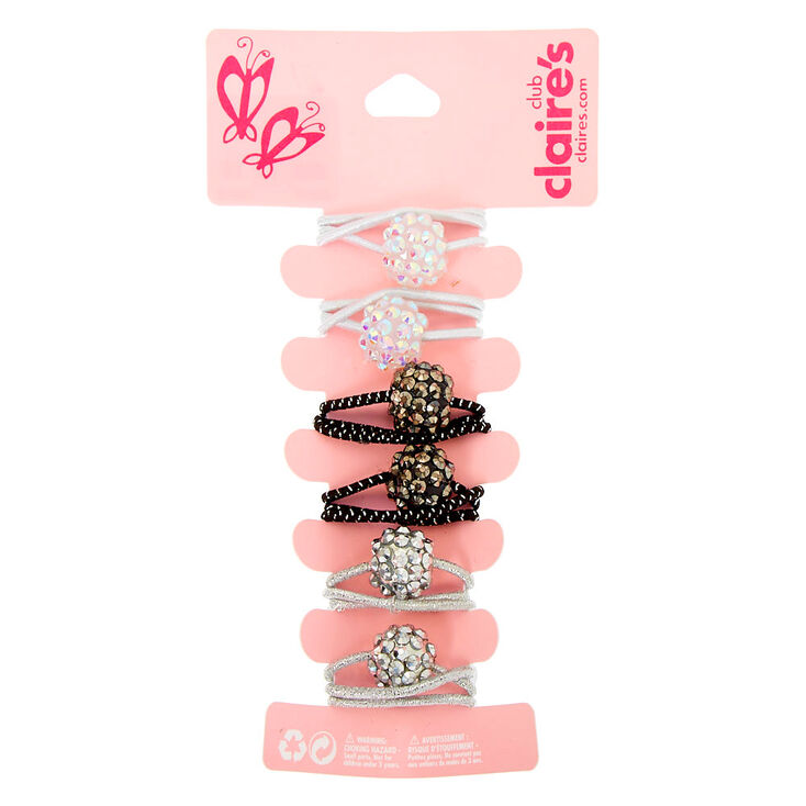 Claire's Élastiques à cheveux boule de feu Club Claire's - Lot de 6