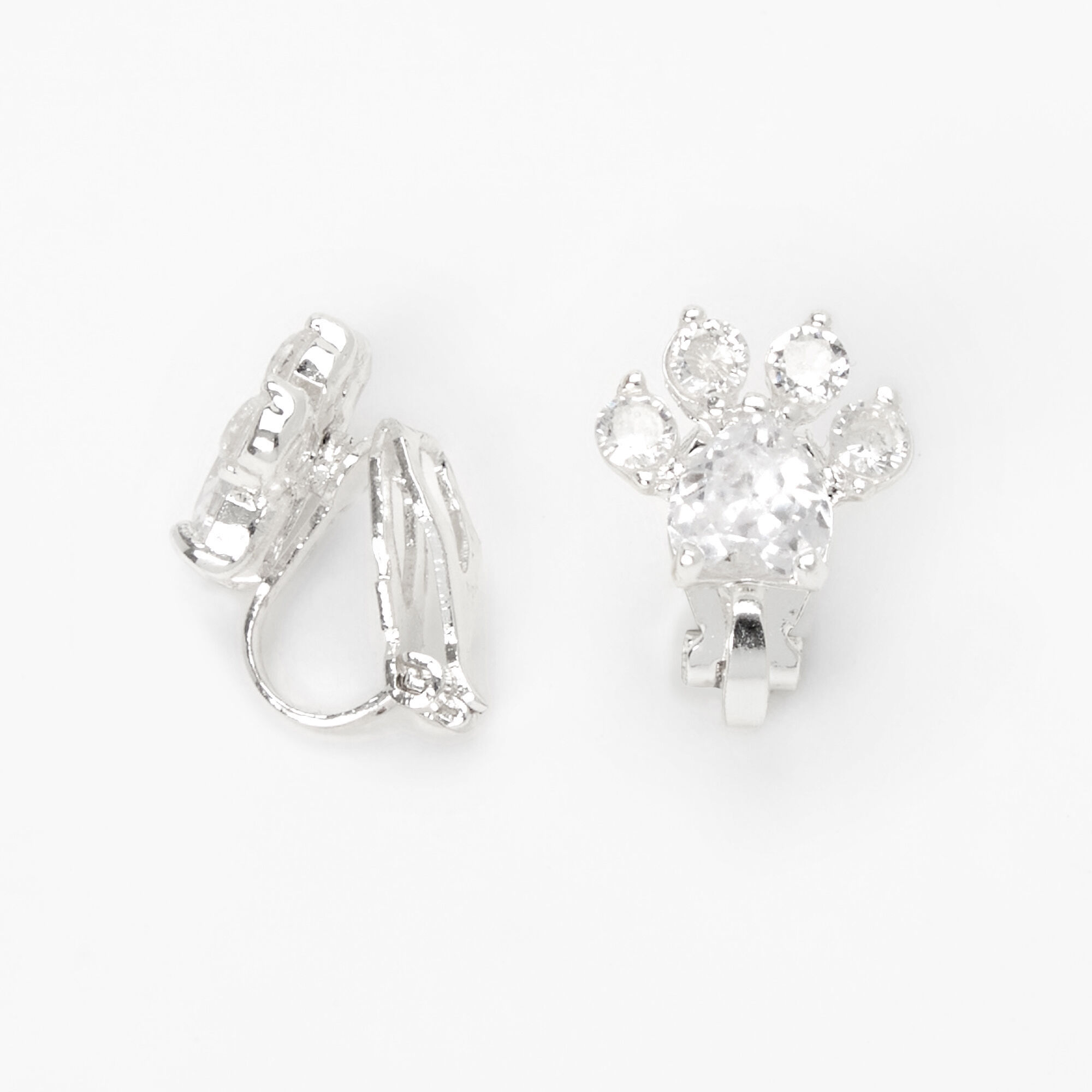 Animal print clip on earrings new arrivals