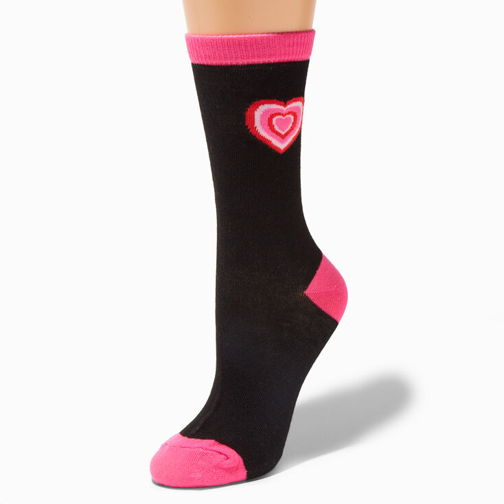 Valentine's Day Heartthrob Crew Socks | Claire's