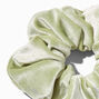 Sage Green Medium Velvet Hair Scrunchie,