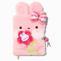 Pink Bunny Furry Lock Diary,