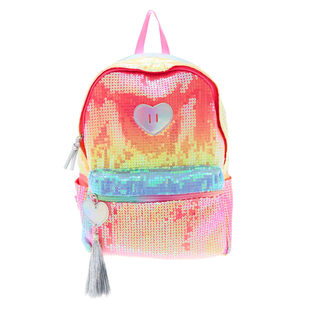 Rainbow Ombre Sequin Backpack
