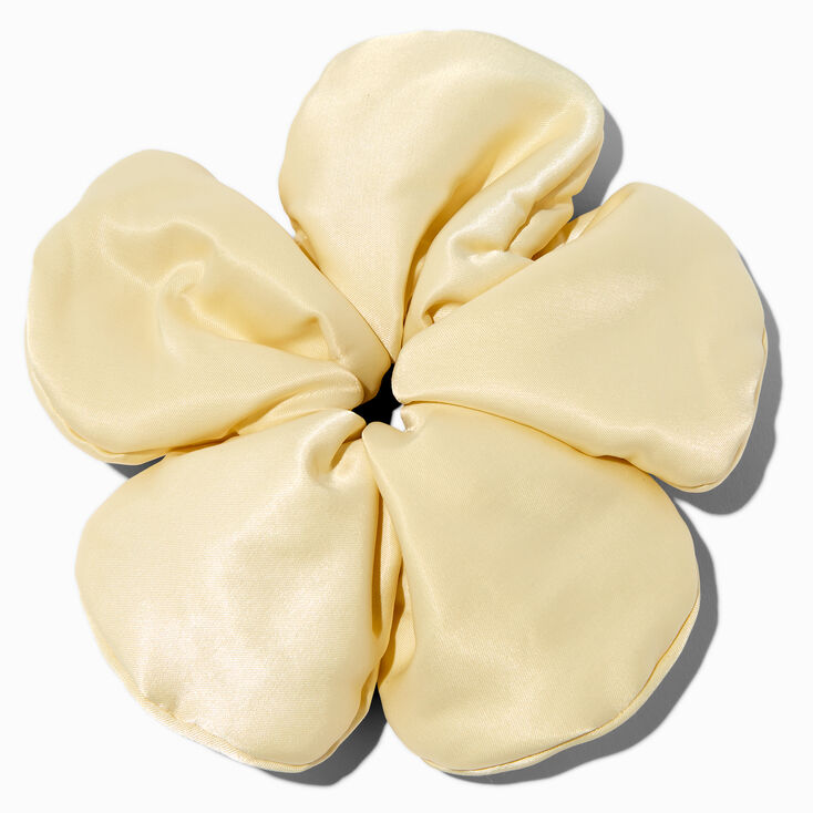 Ivory Flower Giant Hair Scrunchie,