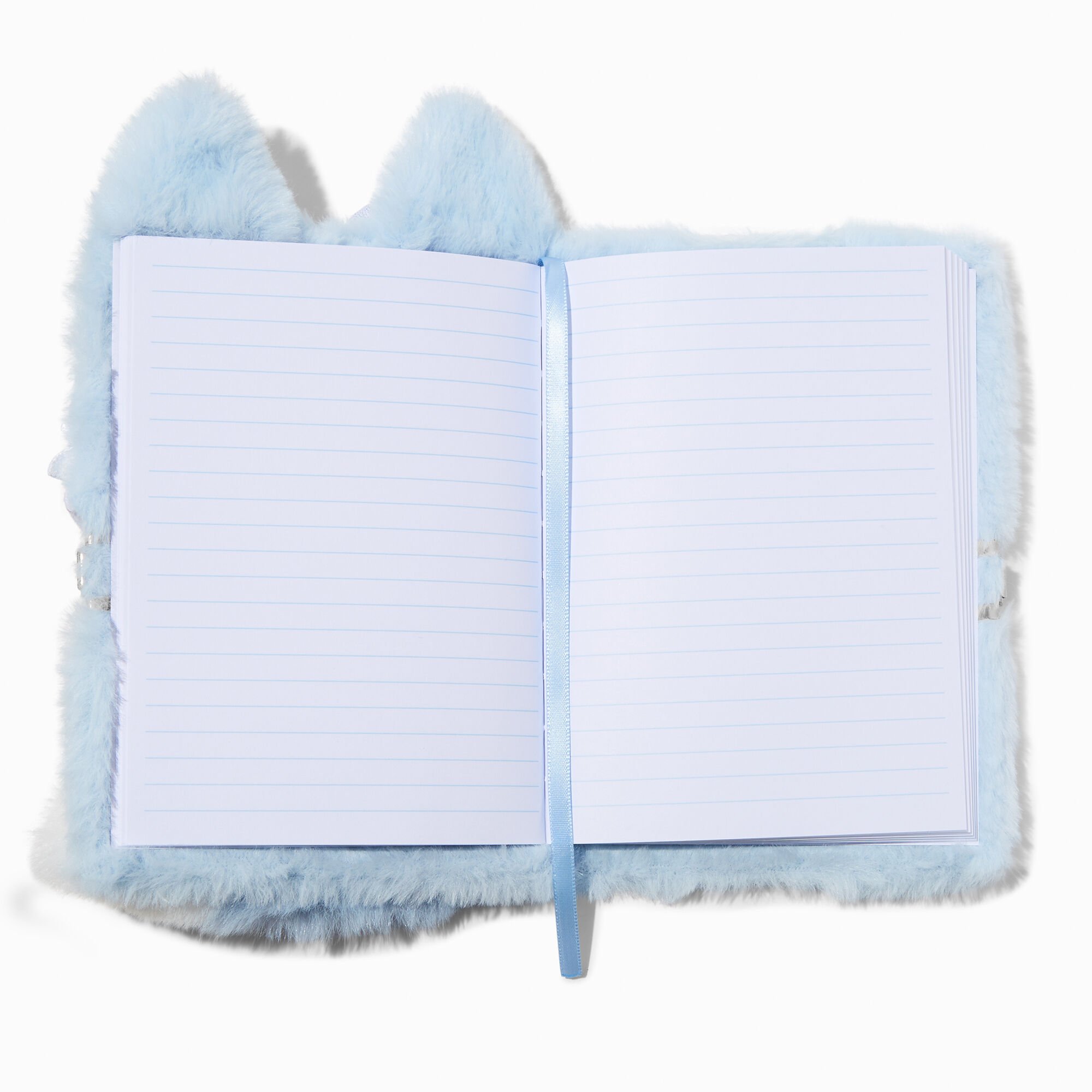 Blue Husky Furry Lock Diary