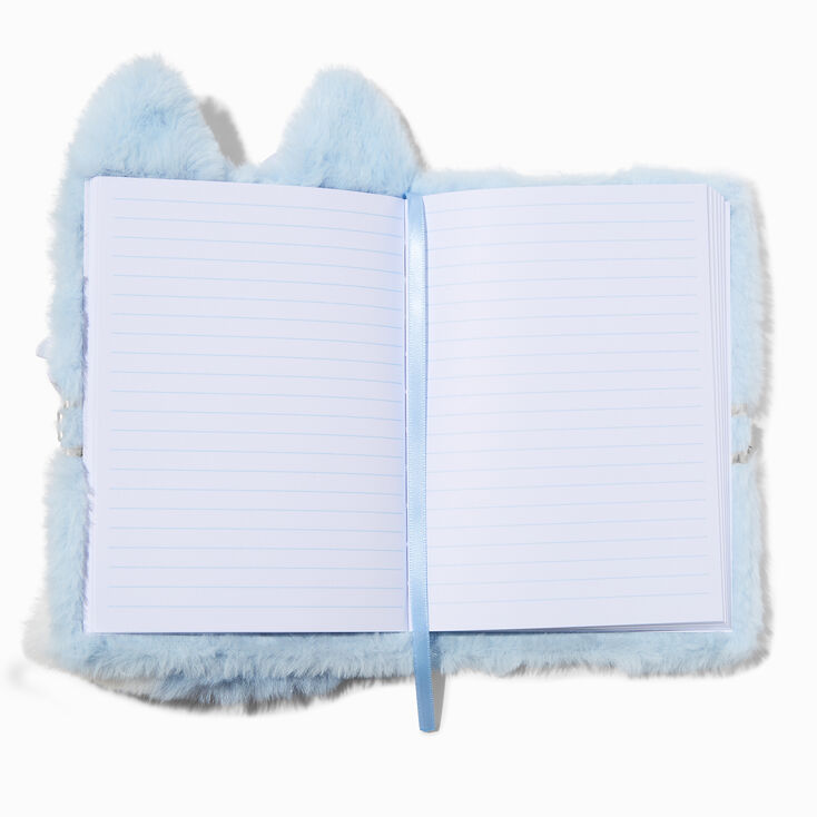 Blue Husky Furry Lock Diary,