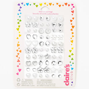 Claire&#39;s Club Special Occasion Stick On Earrings - 30 Pack,