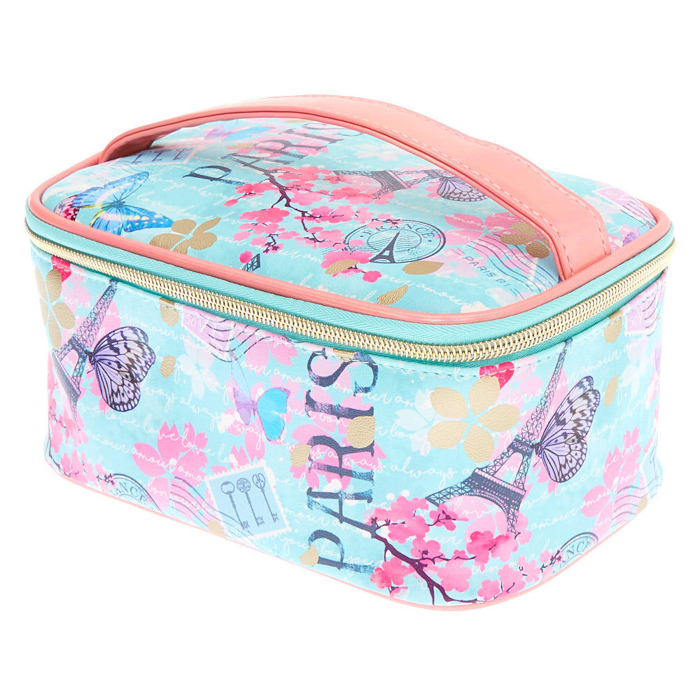 Parisian Butterfly Makeup Bag - Mint,