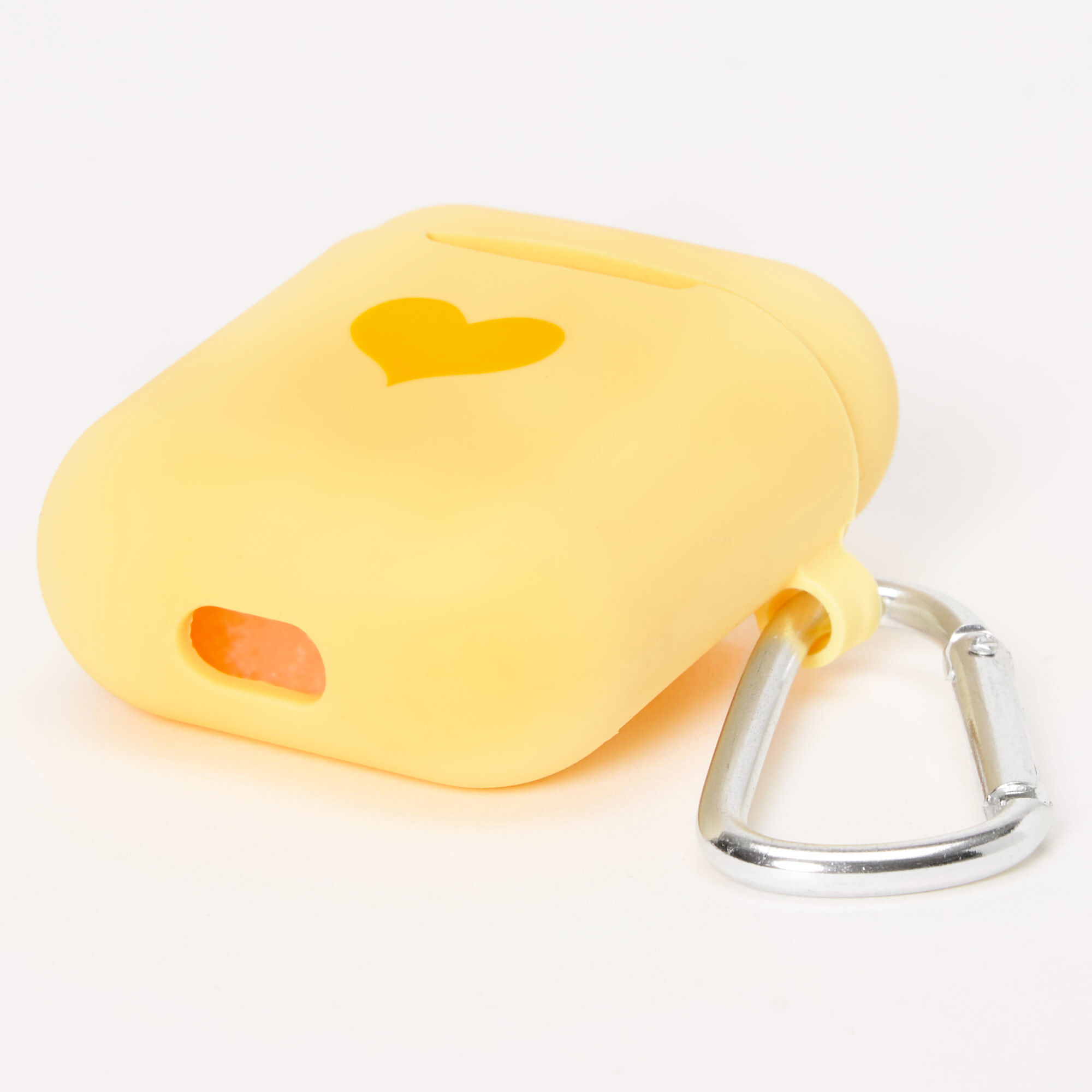 Yellow Heart Silicone Earbud Case Cover - Compatible With Apple AirPods®,