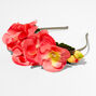 Coral Orchid Flower Crown Headband,