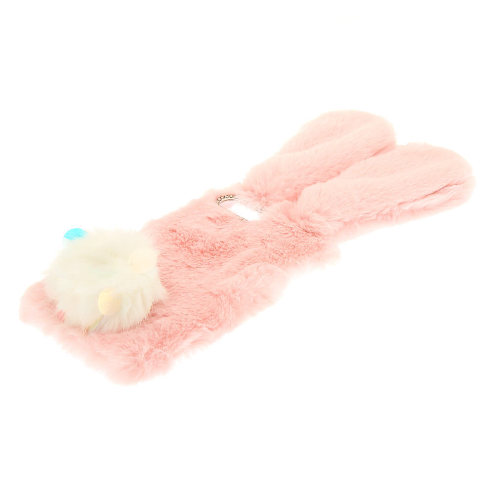Pink Faux Fur Bunny Phone Case - Fits iPhone 5/5S,