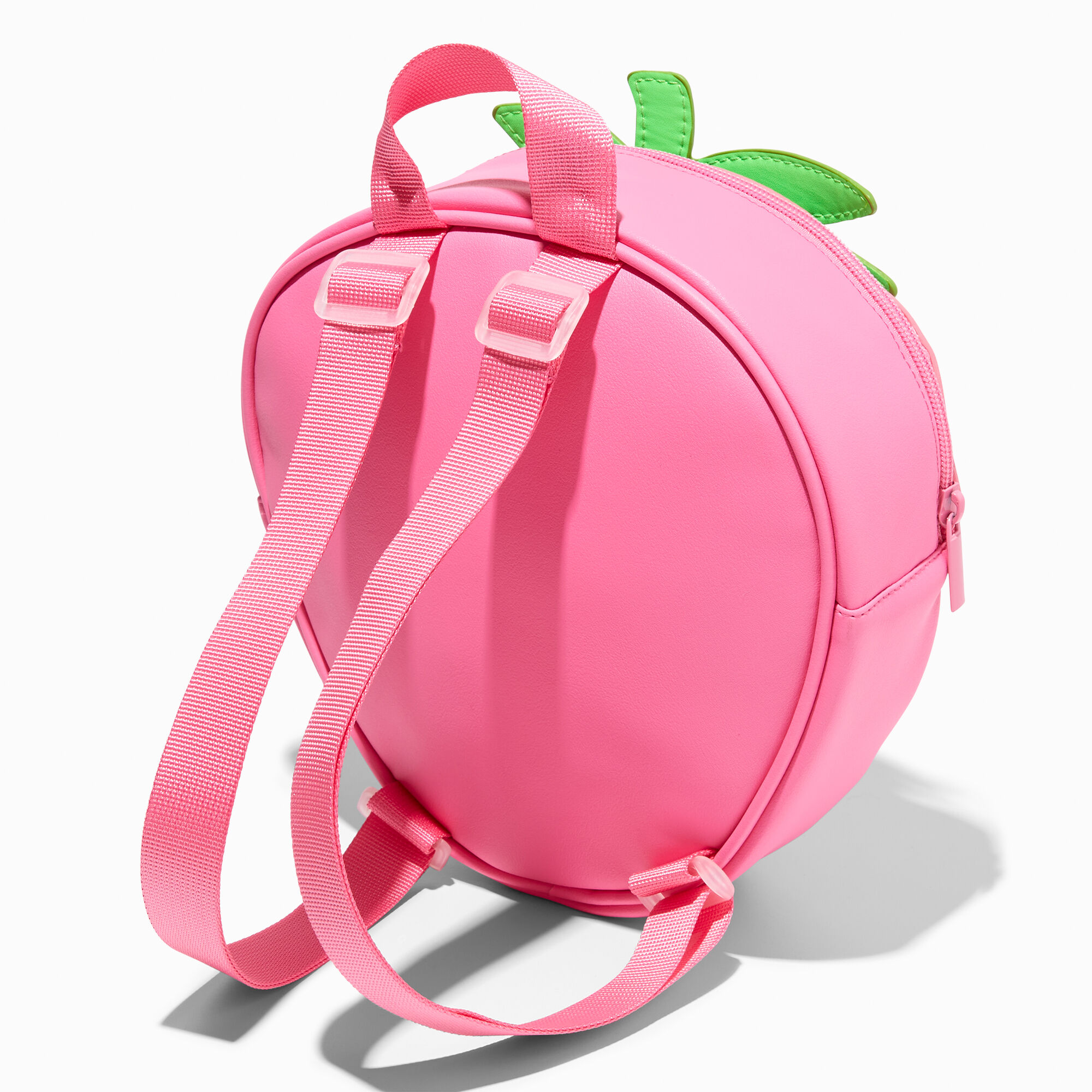 Claire s Club Strawberry Shaker Transparent Mini Backpack
